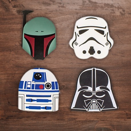 Pack de Quatre Sous-Verres Star Wars en Silicone