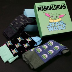 Coffret 3 Chaussettes Bébé Yoda The Mandalorian