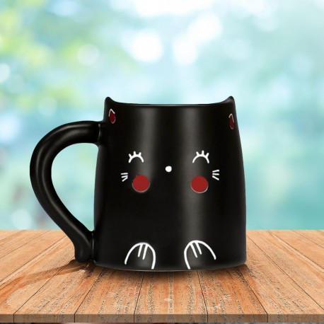 Tasse Chat Avec Oreilles 3d Et Surface Thermoreactive Sur Rapid Cadeau Tasse Chat Avec Oreilles 3d Et Surface Thermoreactive Sur Rapid Cadeau