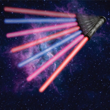 allumez Le Sabre Laser Baguettes LED b/âton Lumineux t/élescopique de No/ël b/âton Lumineux 2 en 1 b/âton Flash Lumineux pour Un Concert de f/ête en Plein air MMUK Allumez Le Sabre