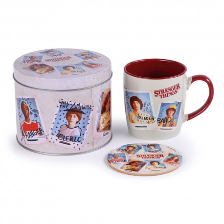 Boîte Cadeau Stranger Things avec Mug et Sous-Verre