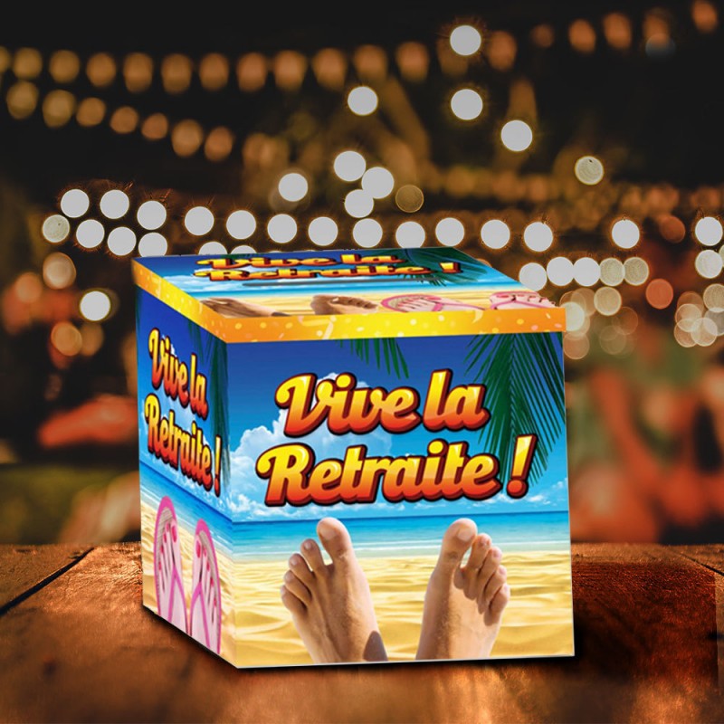 Urne Cagnotte Retraite Pour Pot Commun Avec Motif Plage Sur Rapid Cadeau