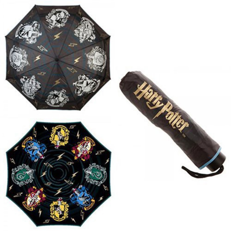 Parapluie Magique Harry Potter Blasons Maisons Poudlard sur Rapid Cadeau