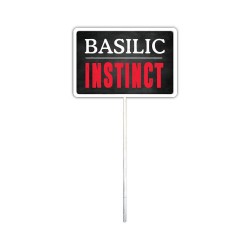 Plaque Métallique Basilic Instinct