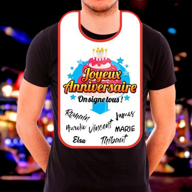 Maxi Bavoir Anniversaire Avec Marqueur Achat Cadeau Humoristique Anniversaire Sur Rapid Cadaeu Maxi Bavoir Anniversaire Avec Marqueur Achat Cadeau Humoristique Anniversaire Sur Rapid Cadaeu