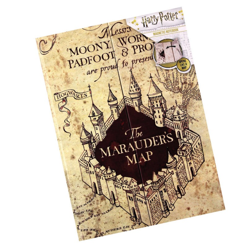 Carnet avec carte du Maraudeur, Harry Potter