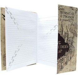 Carnet de Notes Harry Potter Magnétique Carte du Maraudeur