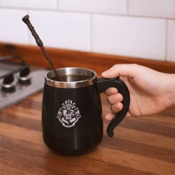 Tasse Harry Potter Baguette avec Mélangeur Automatique