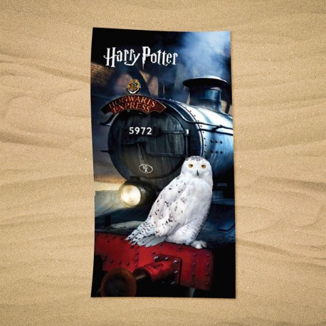Serviette de Plage Harry Potter Hedwige / Poudlard Express