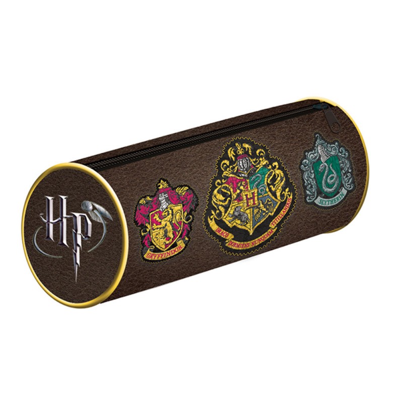 Trousse scolaire ronde Harry Potter Noire Maisons