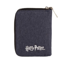 Portefeuille Harry Potter Blason Poudlard Façon Denim