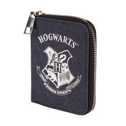Portefeuille Harry Potter Blason Poudlard Façon Denim