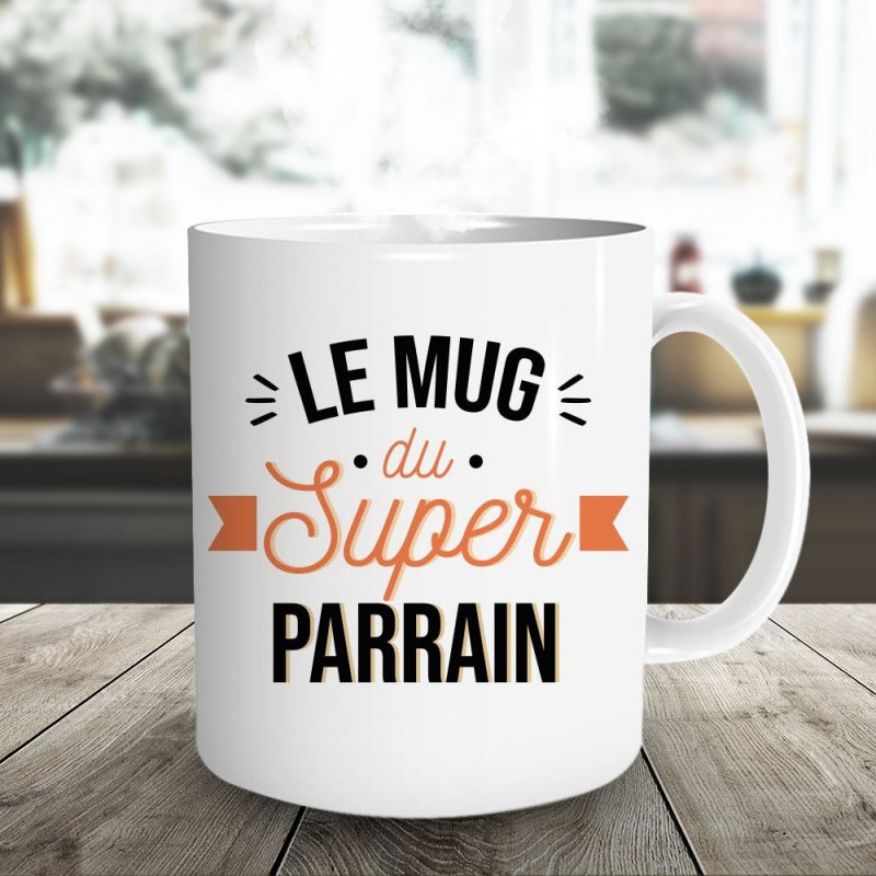 Cadeau pour parrain  Idée cadeau de mug meilleur parrain