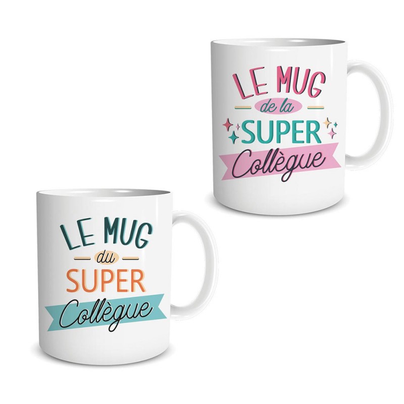 Mug Cadeau - Le ou La Super Collègue - Jour de Fête - Mugs - Arts