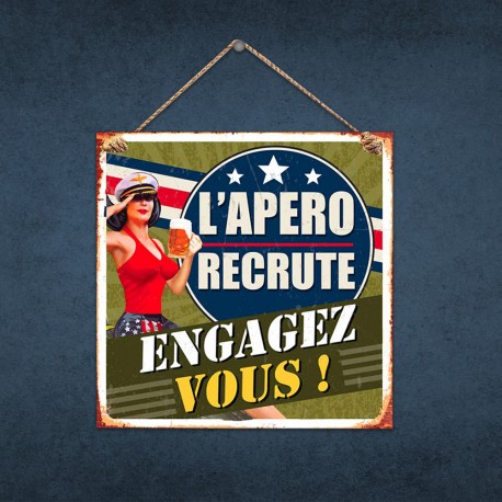 plaque-metallique-l-apero-recrute-engagez-vous