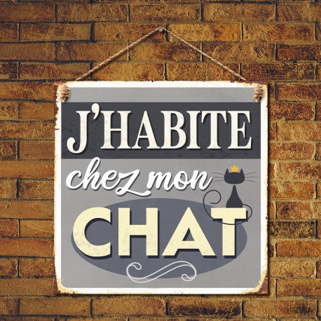 plaque-metallique-j-habite-chez-mon-chat