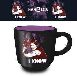 Tasses Empilables Star Wars Han Solo & Leia - I Love You