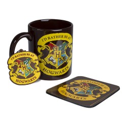 Set Harry Potter Poudlard - Mug, Sous-Verre et Porte-Clés