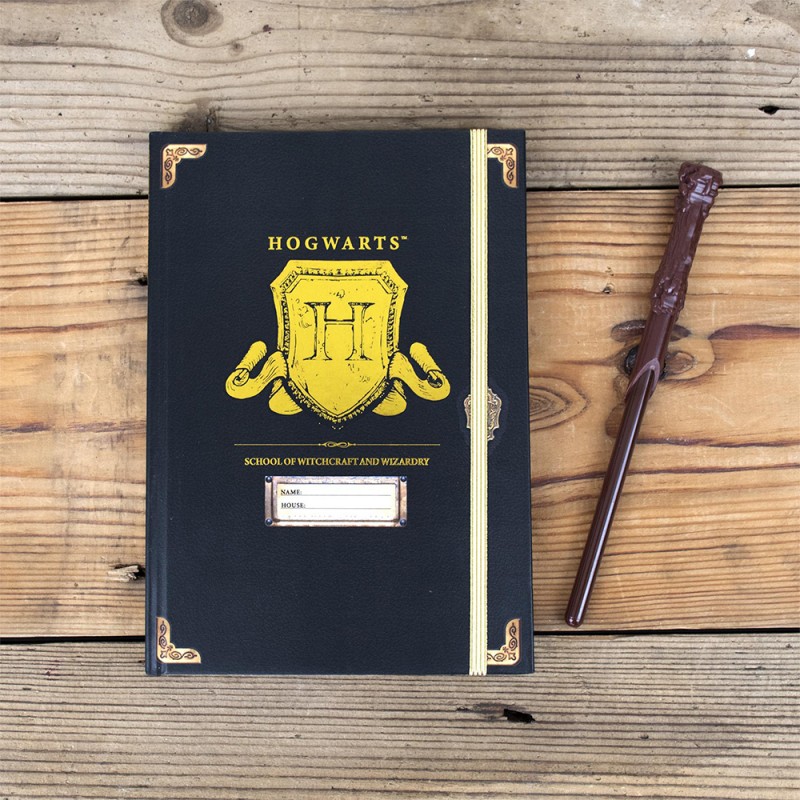 Carnet Harry Potter et stylo baguette magique pour écolier sur