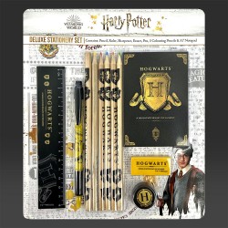 Set de Papeterie Harry Potter Deluxe Poudlard Noir et Or