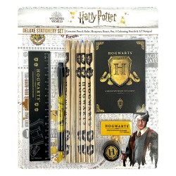 Set de Papeterie Harry Potter Deluxe Poudlard Noir et Or