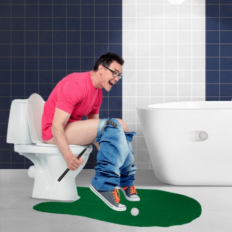 Jeu de Golf Humoristique pour Toilettes sur Rapid Cadeau
