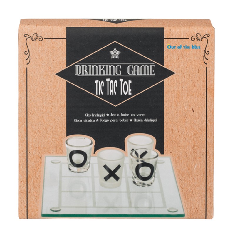 Jeu du Morpion à Boire Tic Tac Toe en Verre sur Rapid Cadeau