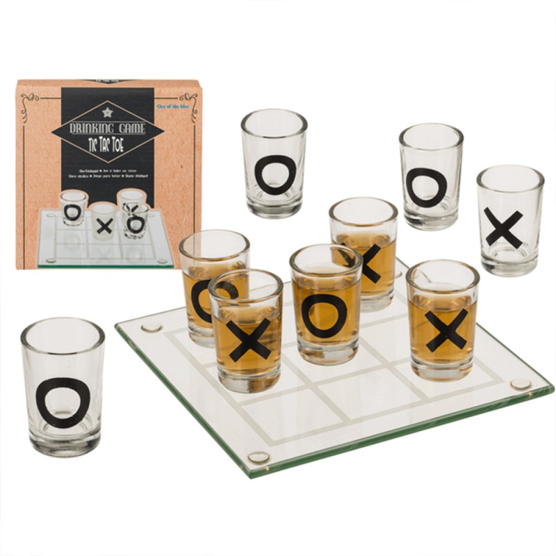 Jeu à boire Morpion Cadeaux alcool Jeux alcool adulte À partir de 18 ans  Fêtes