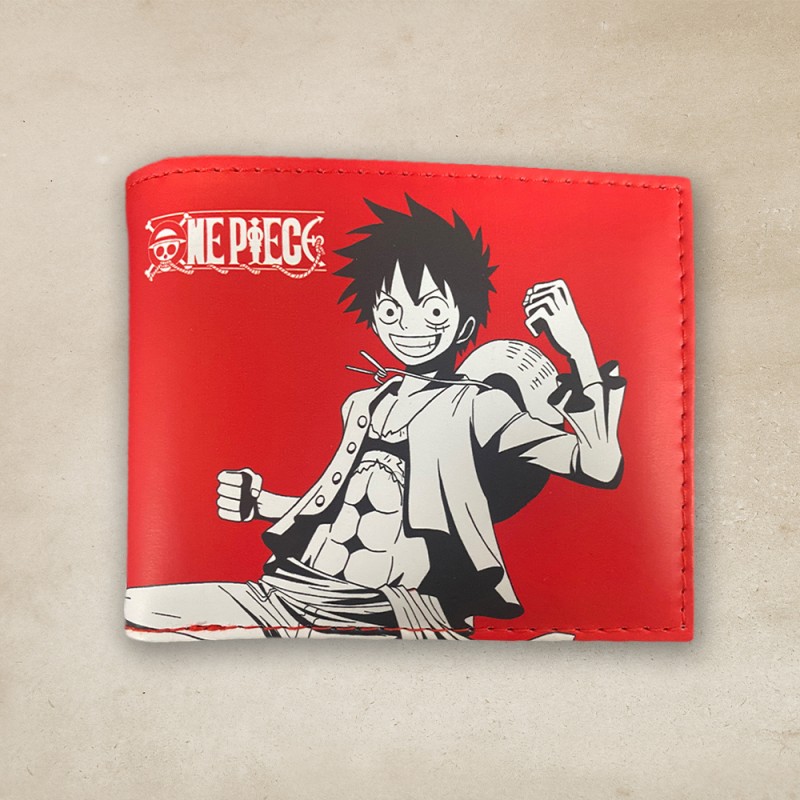 Portefeuille à l'Anglaise Manga One Piece Monkey D. Luffy sur Rapid Cadeau