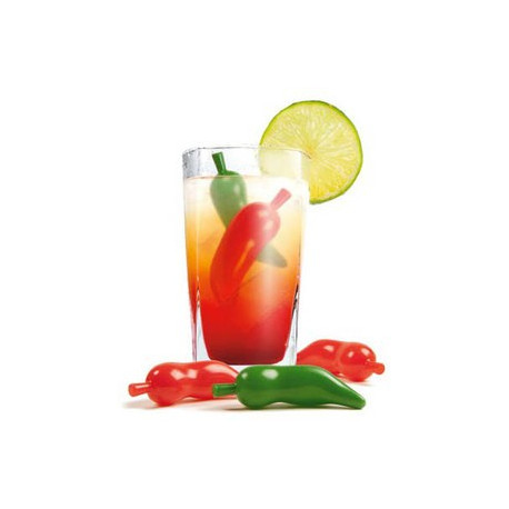 Osez la couleur et l'originalité avec ces glaçons en forme de piments ! Parfaits pour un petit apéro ou une soirée mexicaine bien relevée !