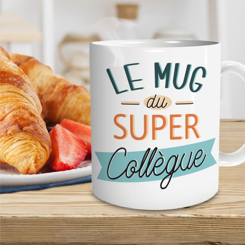 Mug Super Collègue en Céramique sur Rapid Cadeau