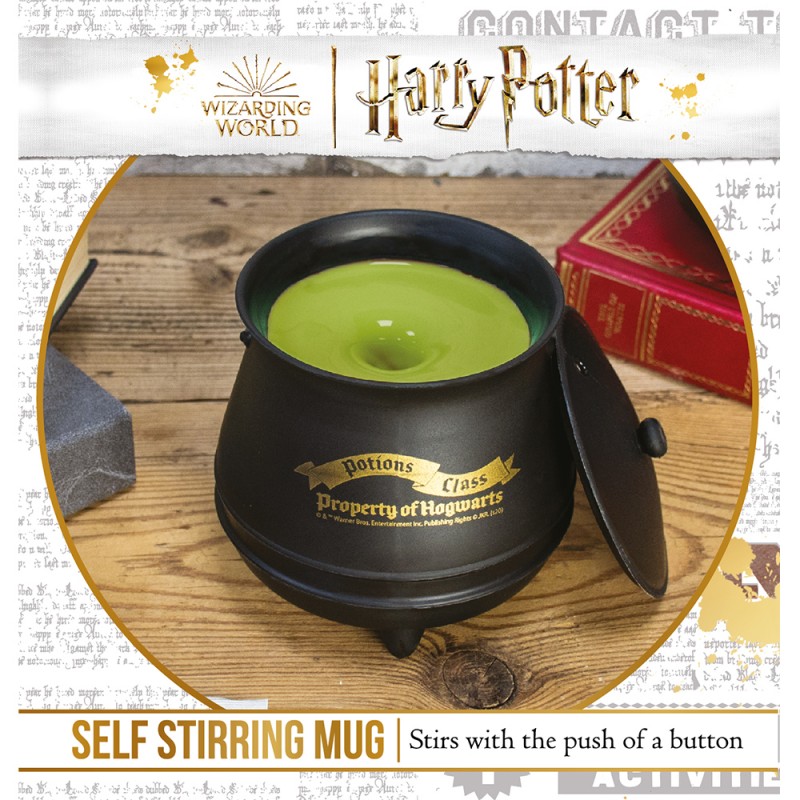 Tasse Harry Potter en forme de chaudron à l'effigie de Poudlard