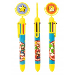 Stylo Multicolore Personnages Super Mario Nintendo