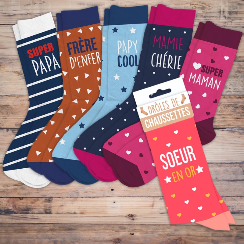 Chaussettes Fantaisie pour toute la famille sur Rapid Cadeau