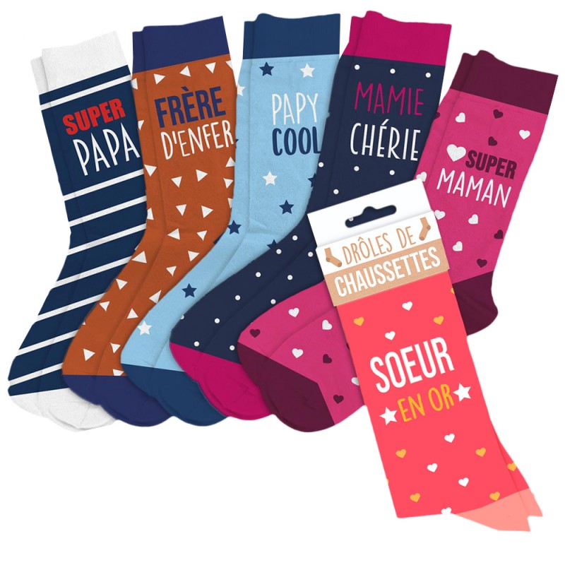 Chaussettes Fantaisie pour toute la famille sur Rapid Cadeau