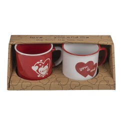 Duo de 2 Tasses Love - You & Me