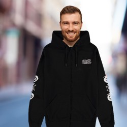 Sweat à Capuche Naruto Shippuden Noir & Blanc