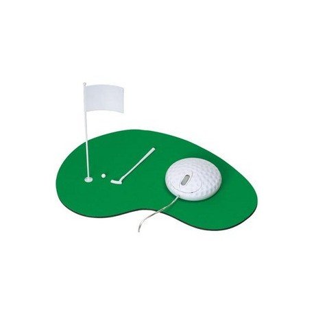 set de tapis de souris et souris thème golf