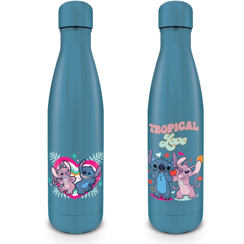 Bouteille Métallique Stitch & Angel Disney Tropical Love sur Rapid Cadeau