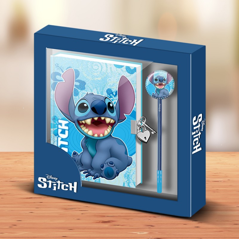 Set Stitch Disney avec Journal Intime et Stylo sur Rapid Cadeau