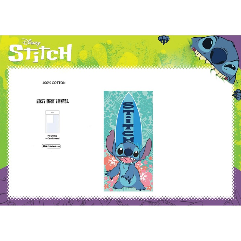 Sac de Plage Stitch Disney Pastel sur Rapid Cadeau