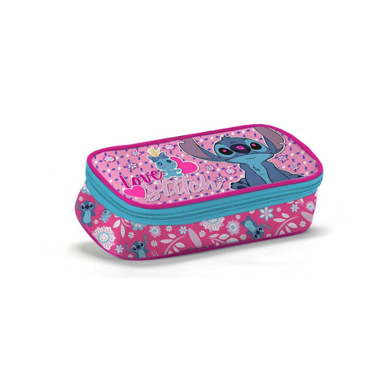 Trousse Ovale Stitch Disney Rose ou Bleue sur Rapid Cadeau