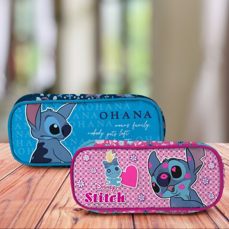 Trousse Ovale Stitch Disney Rose ou Bleue sur Rapid Cadeau