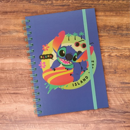 Carnet Spirales Stitch Disney - Island Vibes sur Rapid Cadeau