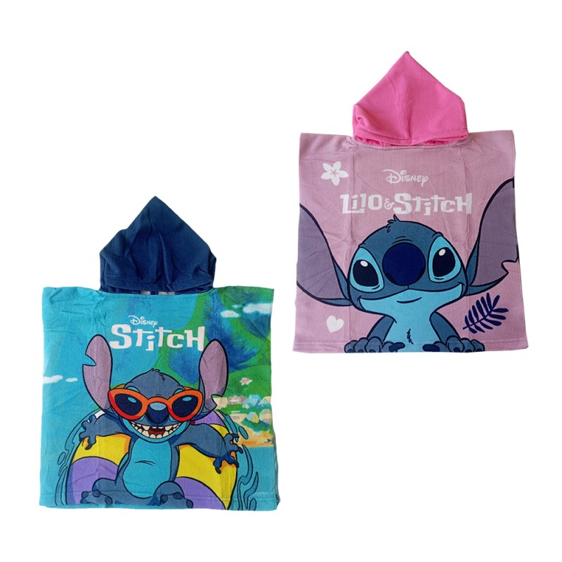 Poncho de Bain Lilo & Stitch Disney Bleu ou Rose sur Rapid Cadeau