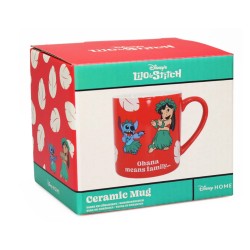 Mug Rouge Lilo & Stitch Ohana