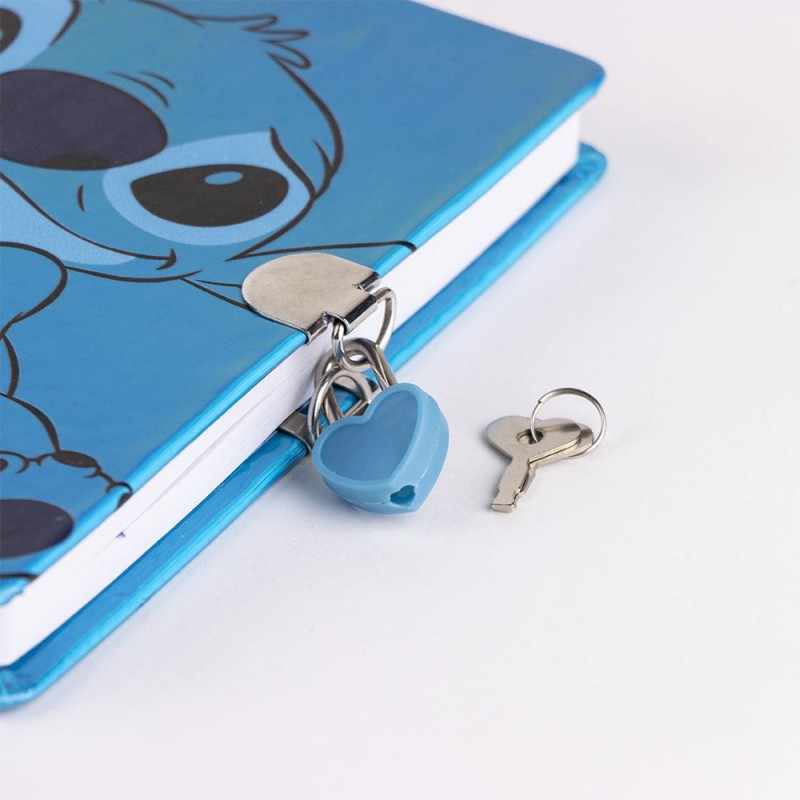 Carnet Secret Stitch Disney Irisé avec Cadenas Cœur sur Rapid Cadeau