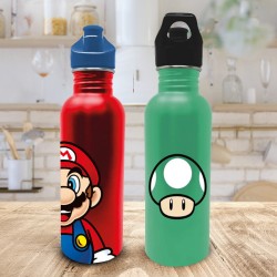 Bouteille Métallique Personnages Super Mario Nintendo