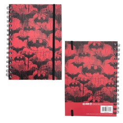 Carnet de Notes Batman Chauve-Souris Rouge et Noir