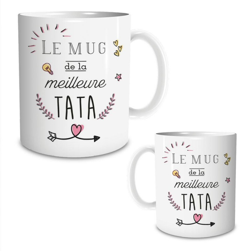 Mug La plus chouette Tata à personnaliser - Idée Cadeau Tata 